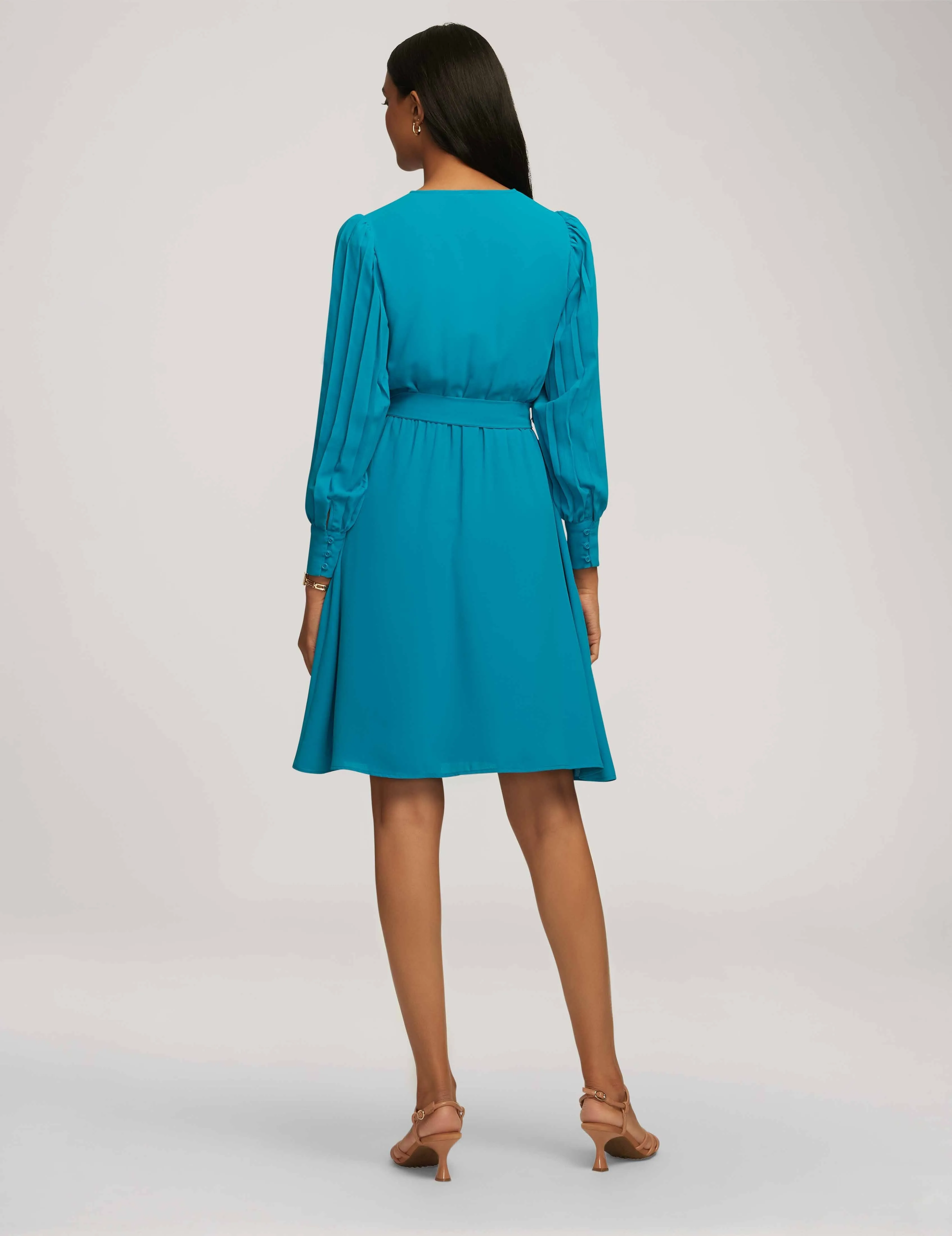 Pleated Sleeve Dress- Sale