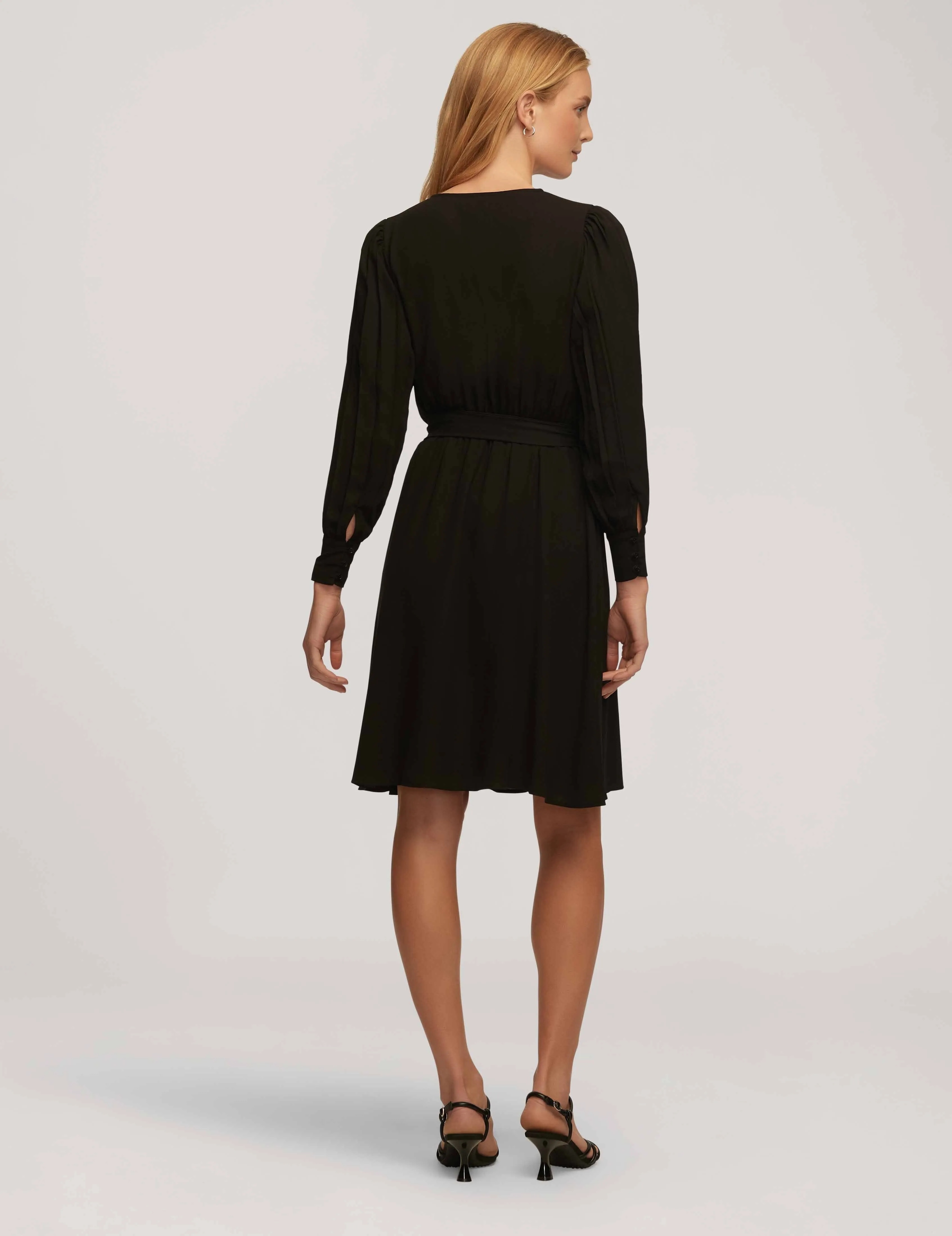 Pleated Sleeve Dress- Sale