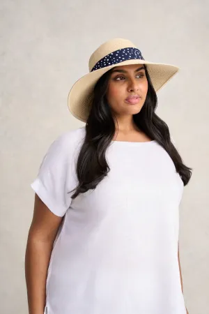 Polka Trim Sunhat - Multi