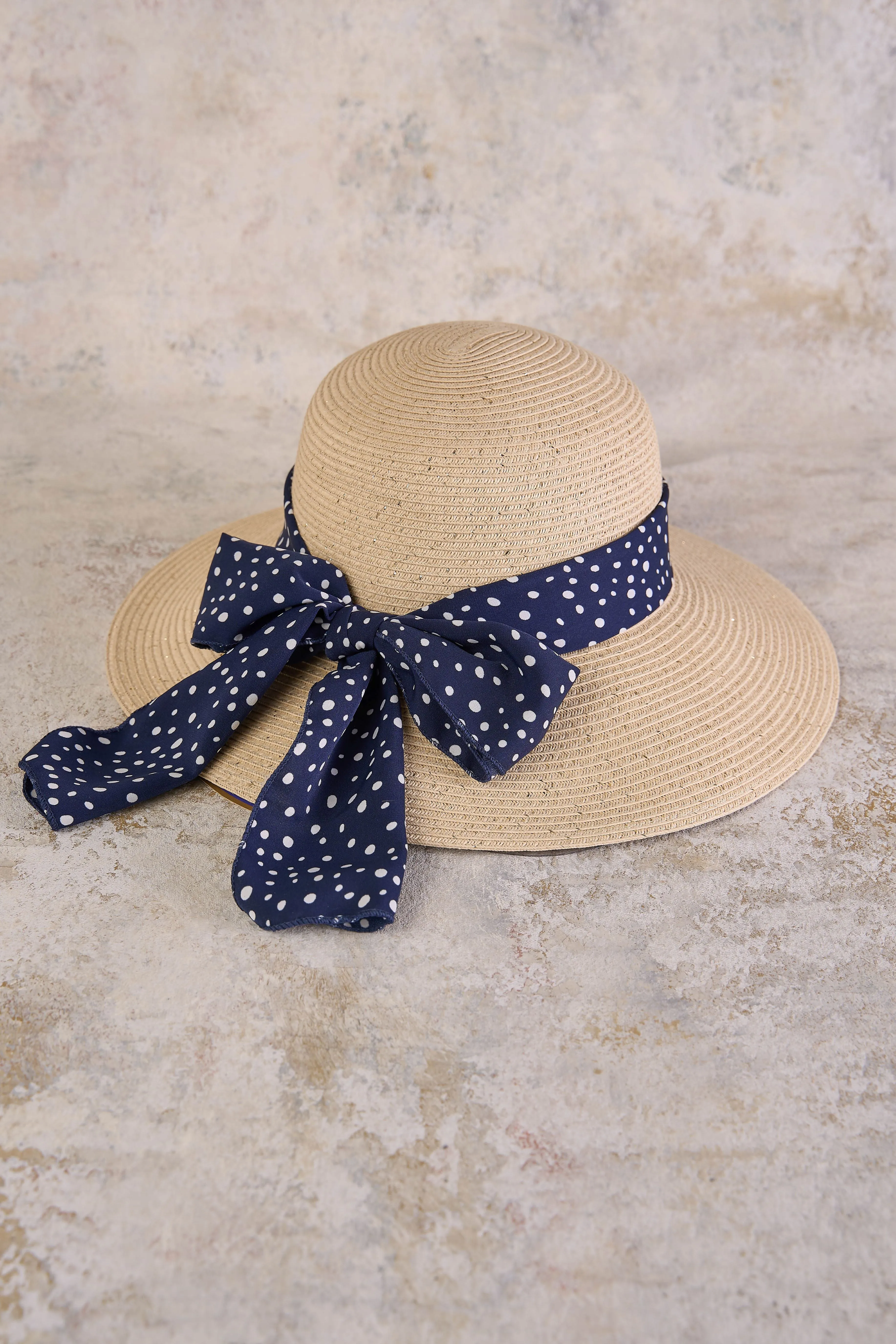 Polka Trim Sunhat - Multi