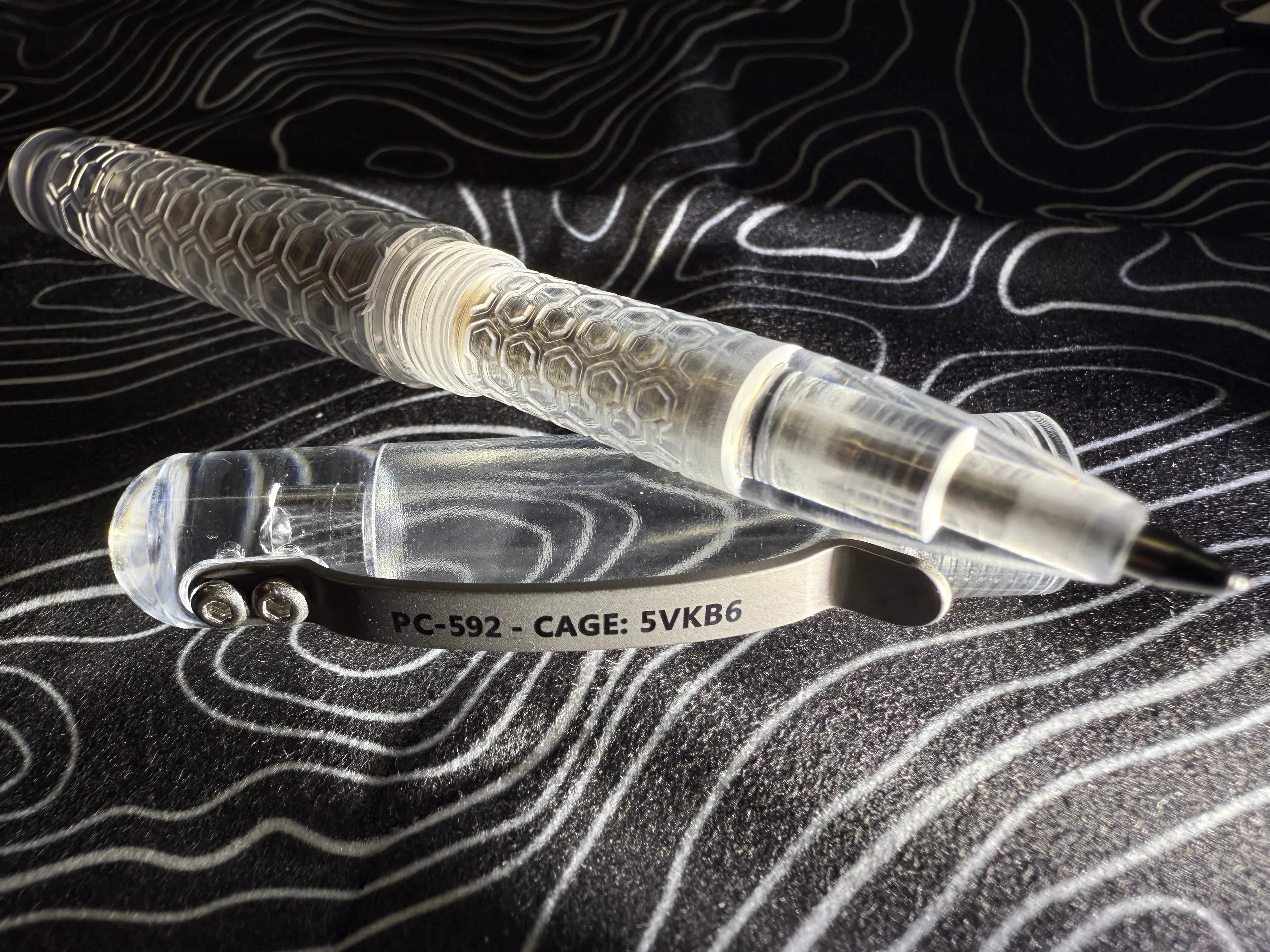 Polycarbonate Embassy Pen ( Vapor Polish Clear Finish )