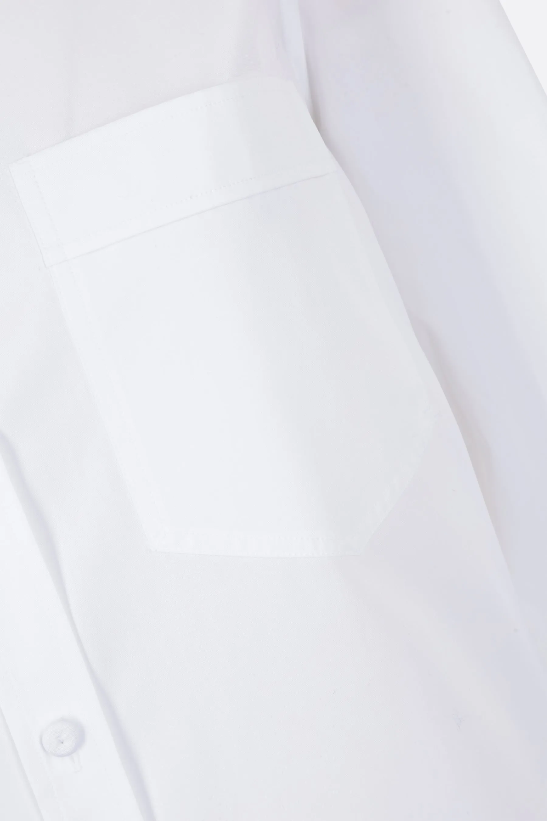 poplin shirt with denim cufflinks