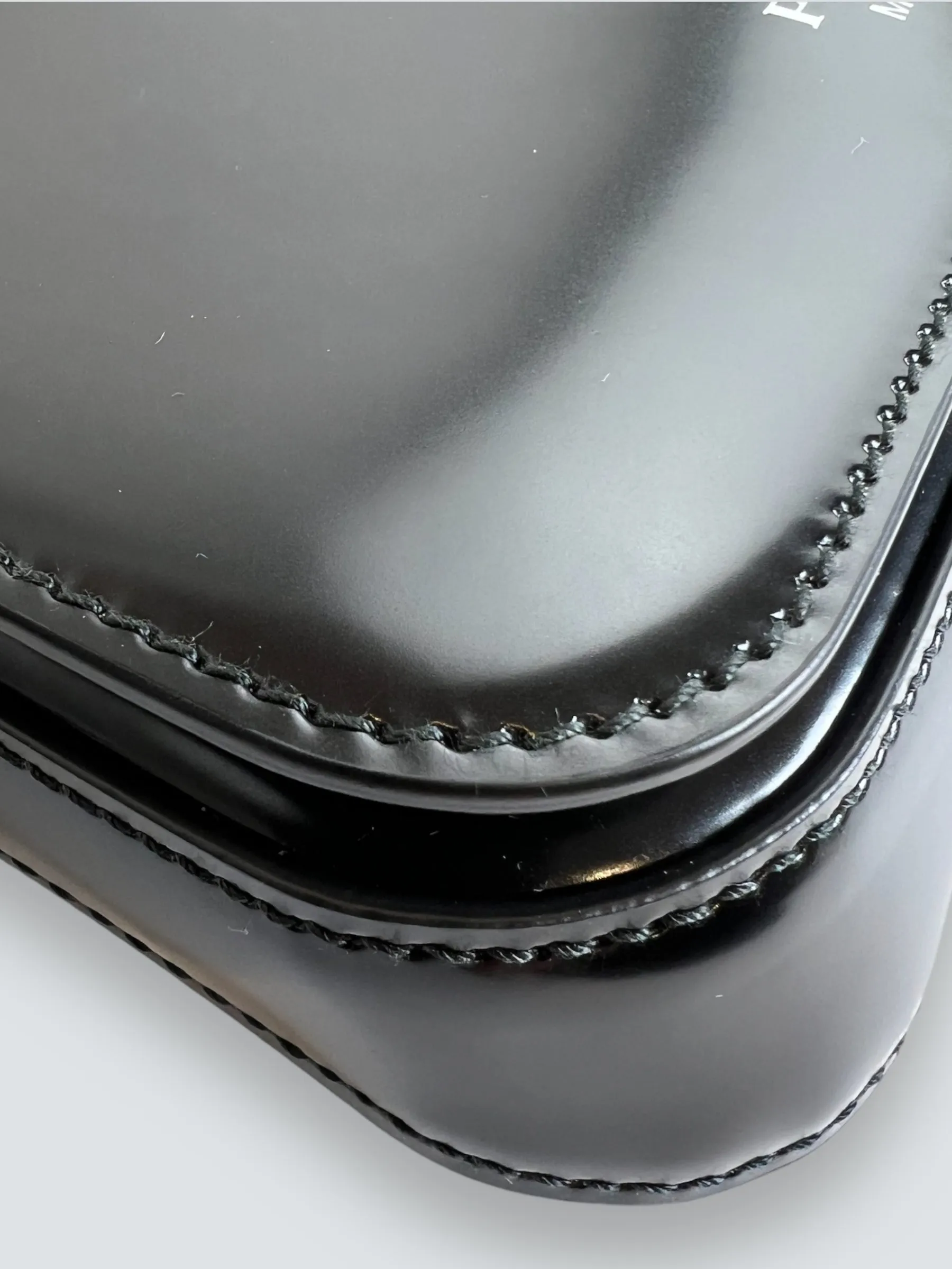 Prada Black Patent Leather Mini Crossbody / Waistbag
