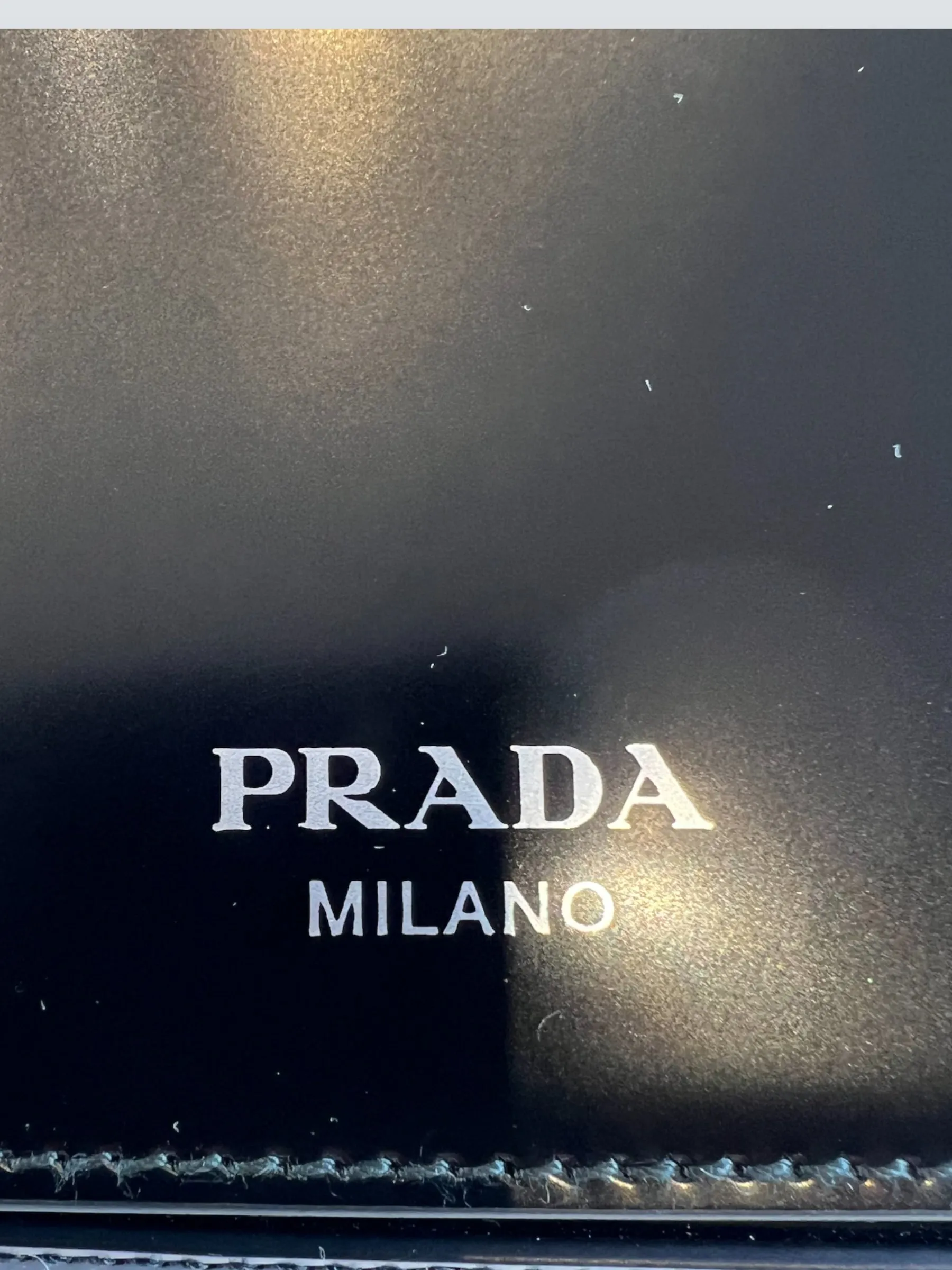 Prada Black Patent Leather Mini Crossbody / Waistbag