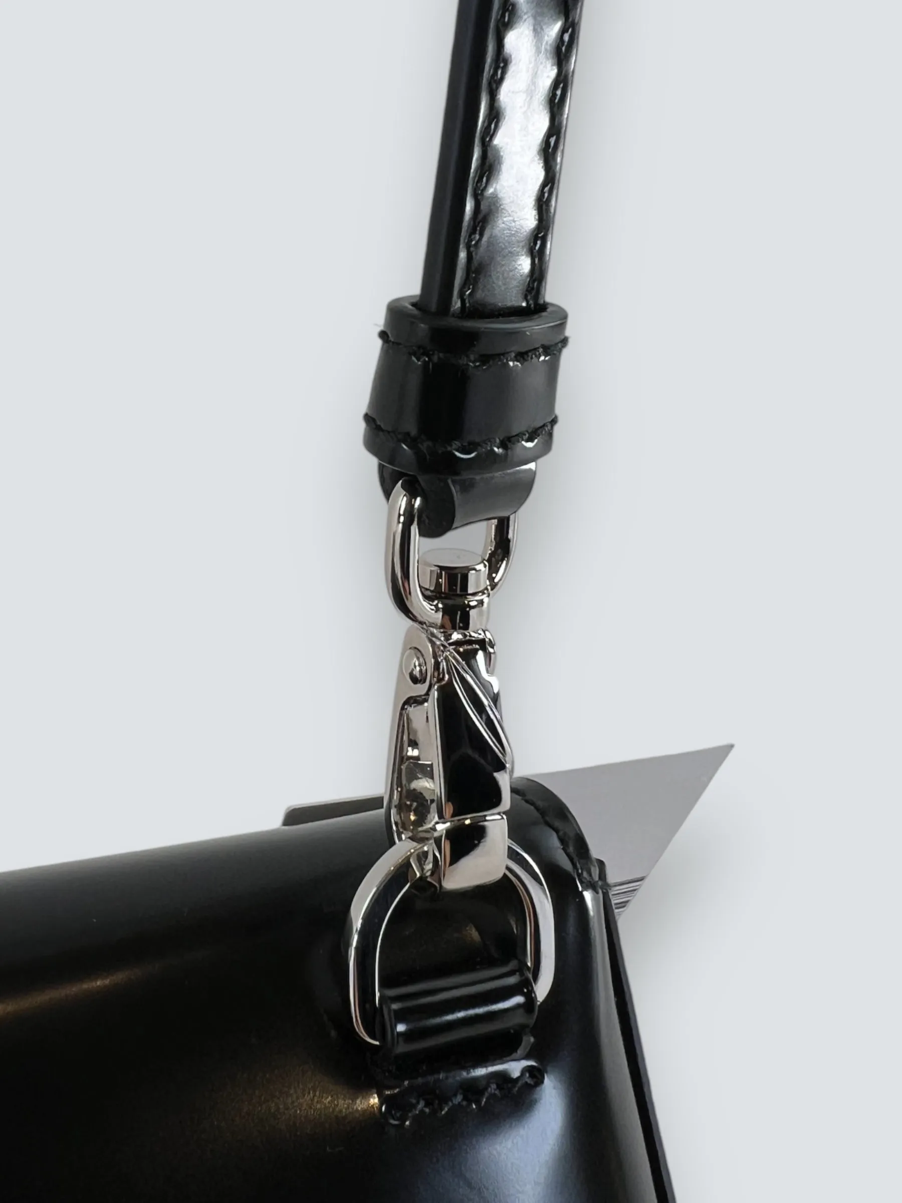 Prada Black Patent Leather Mini Crossbody / Waistbag