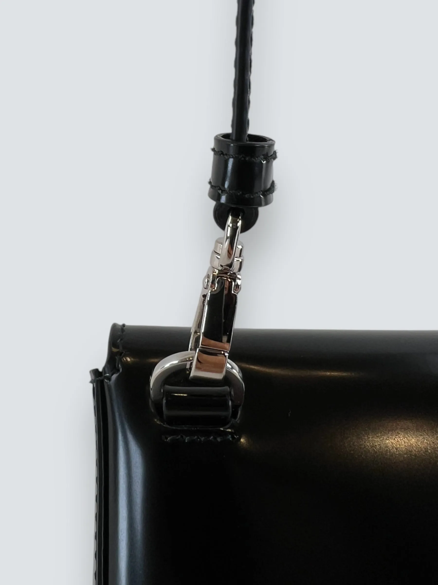Prada Black Patent Leather Mini Crossbody / Waistbag