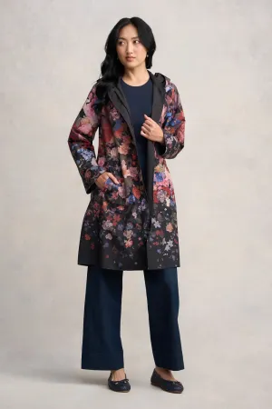 Printed Reversible Raincoat - Midnight Floral