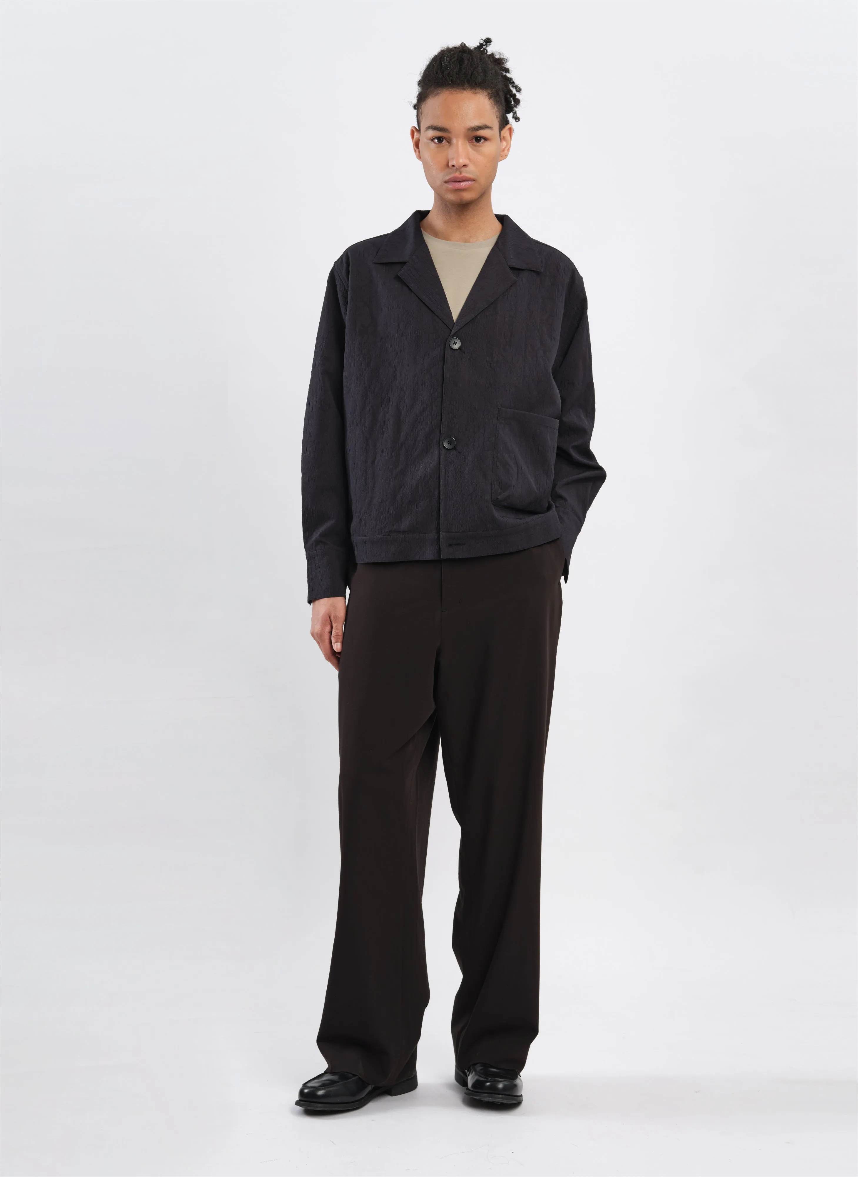 Rayon Polyester Nylon Sapndex Jacquard Soft Shirt Blouson
