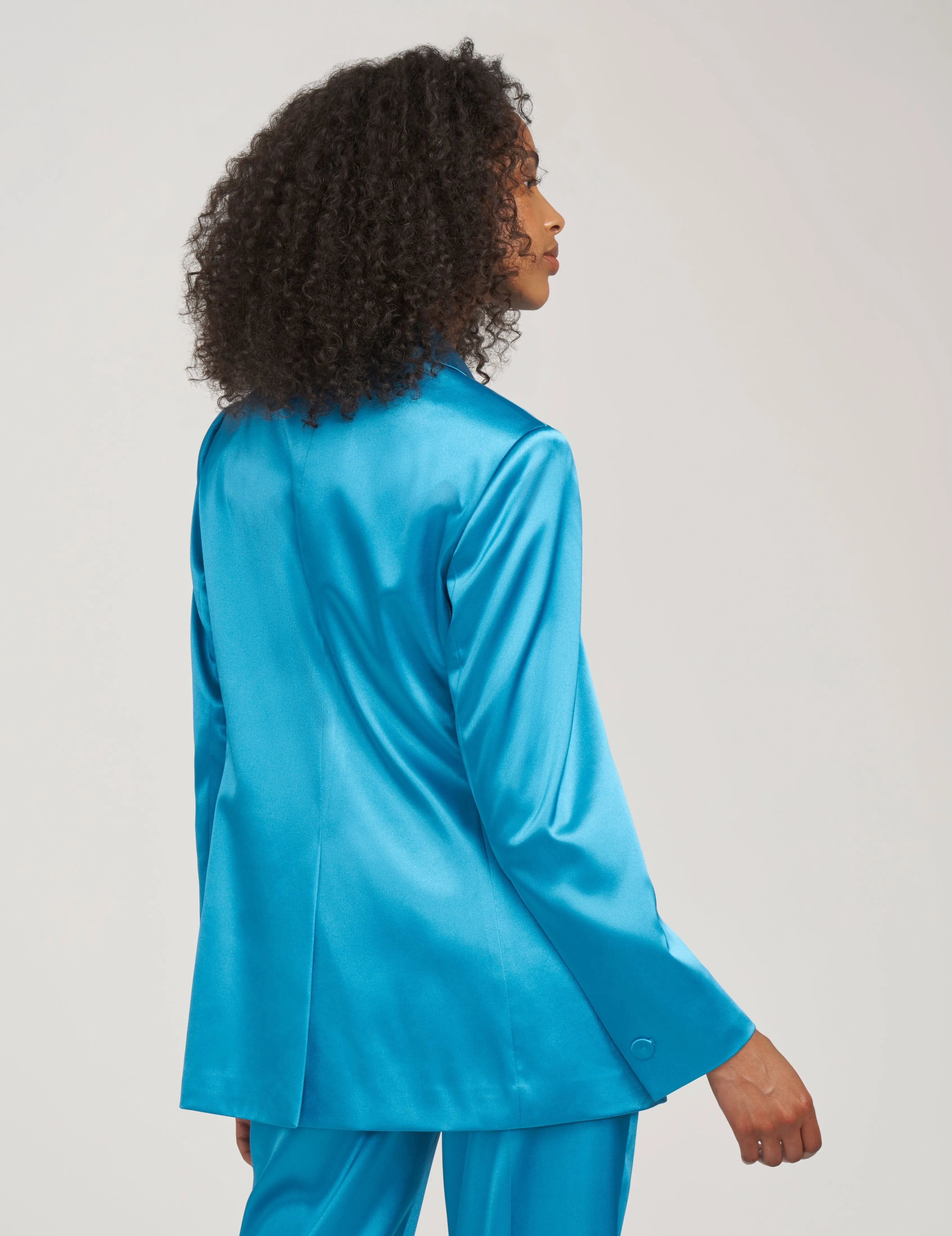 Satin Peak Lapel Jacket- Sale