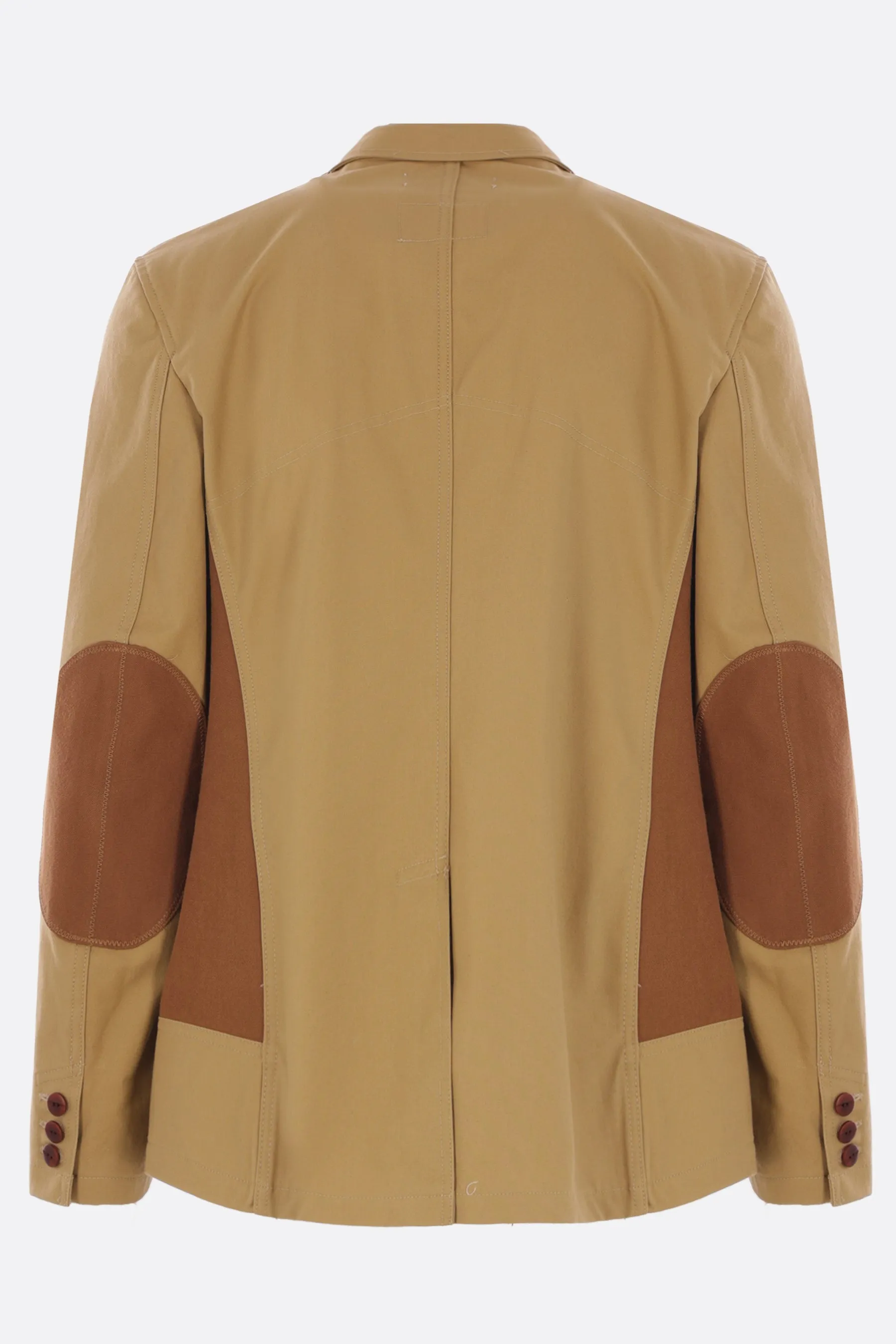 single-breasted jacket in canvas