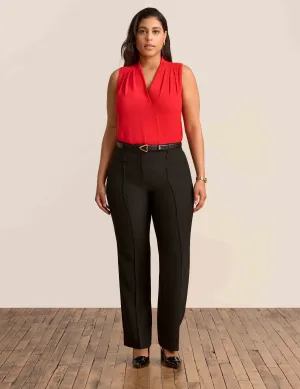 Sleeveless Pleated Shoulder Blouse - Sale