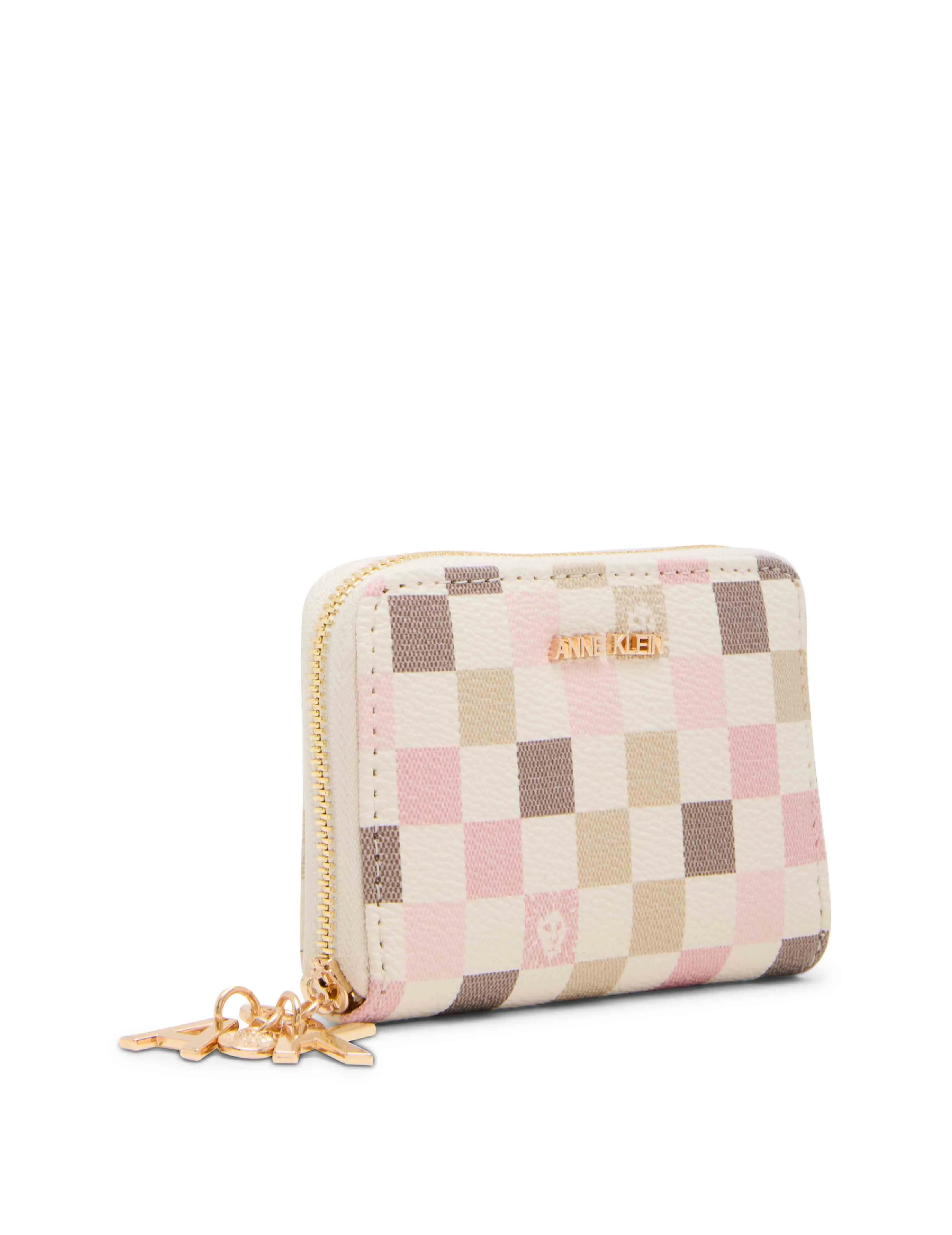 Small Zip Around Logo Wallet