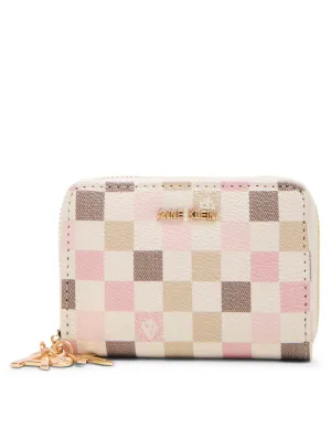Small Zip Around Logo Wallet