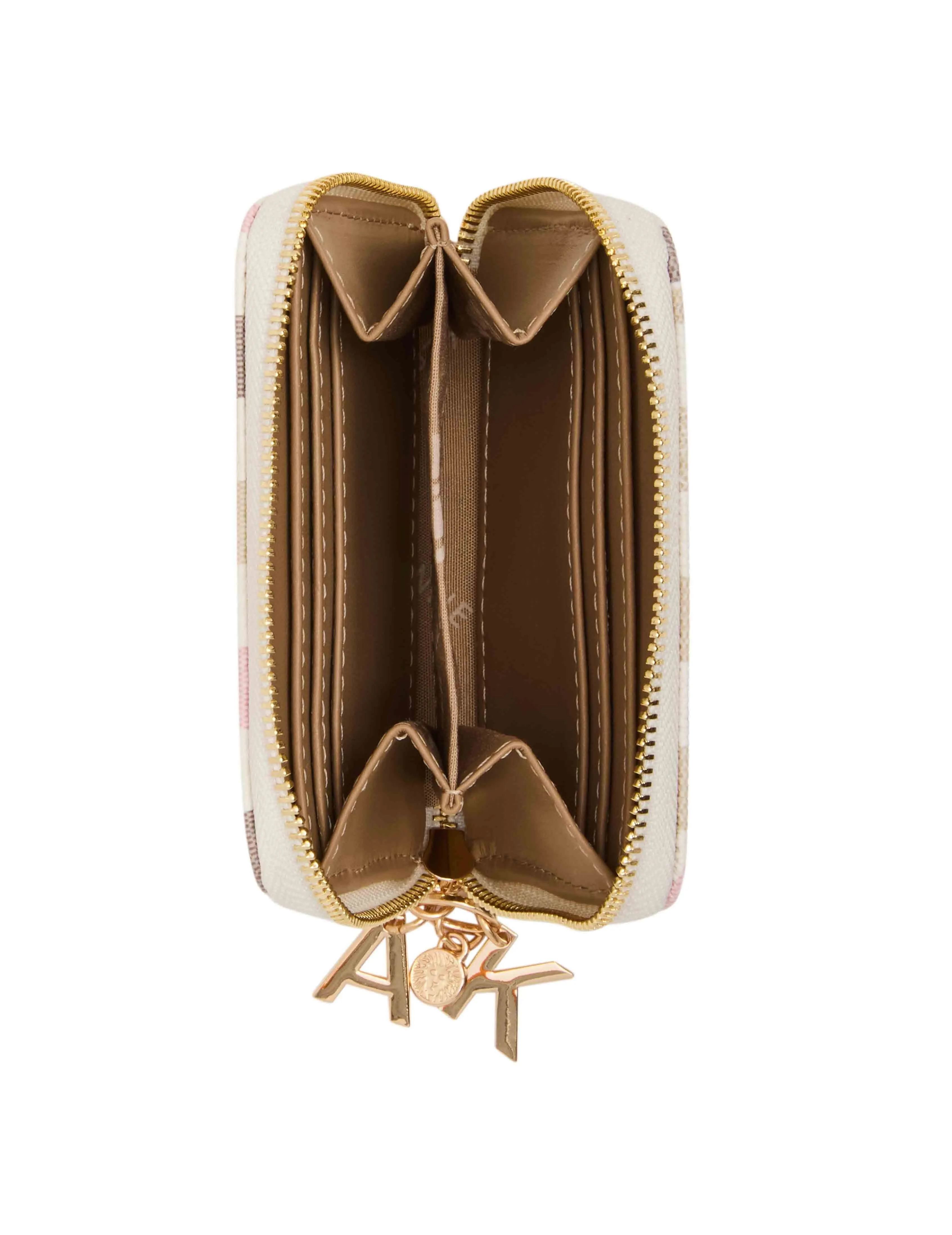 Small Zip Around Logo Wallet