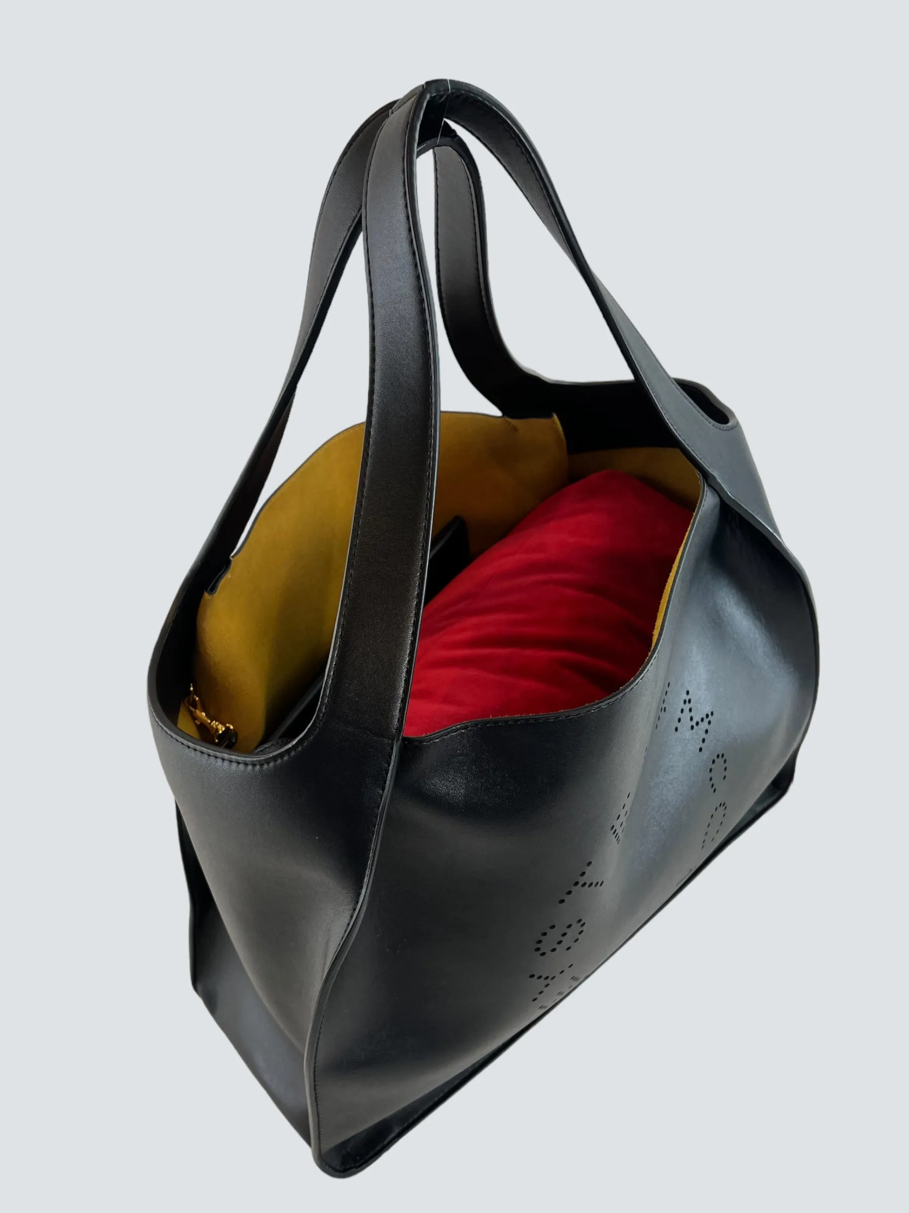 Stella McCartney Faux Leather Black Tote Handbag