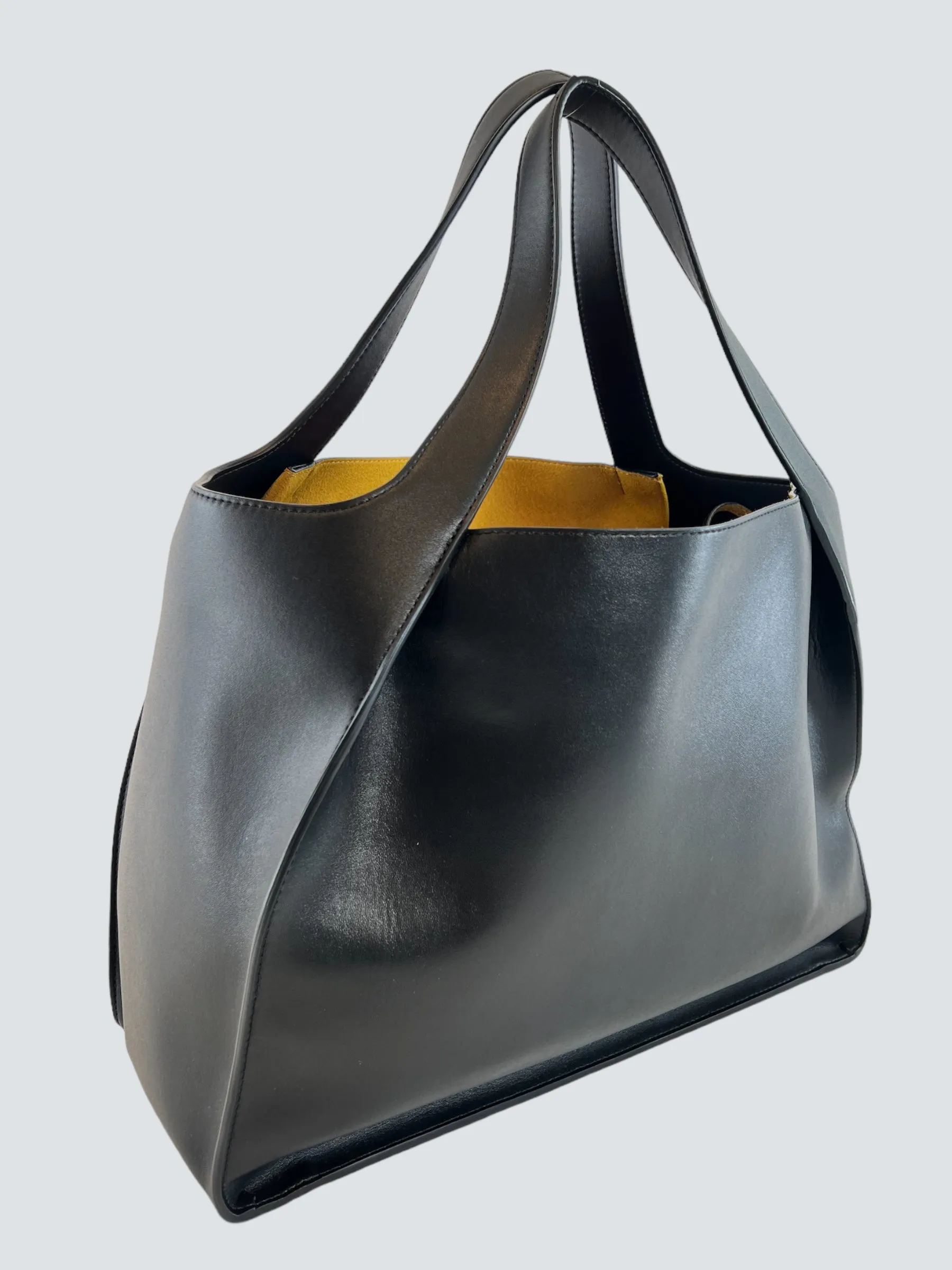 Stella McCartney Faux Leather Black Tote Handbag