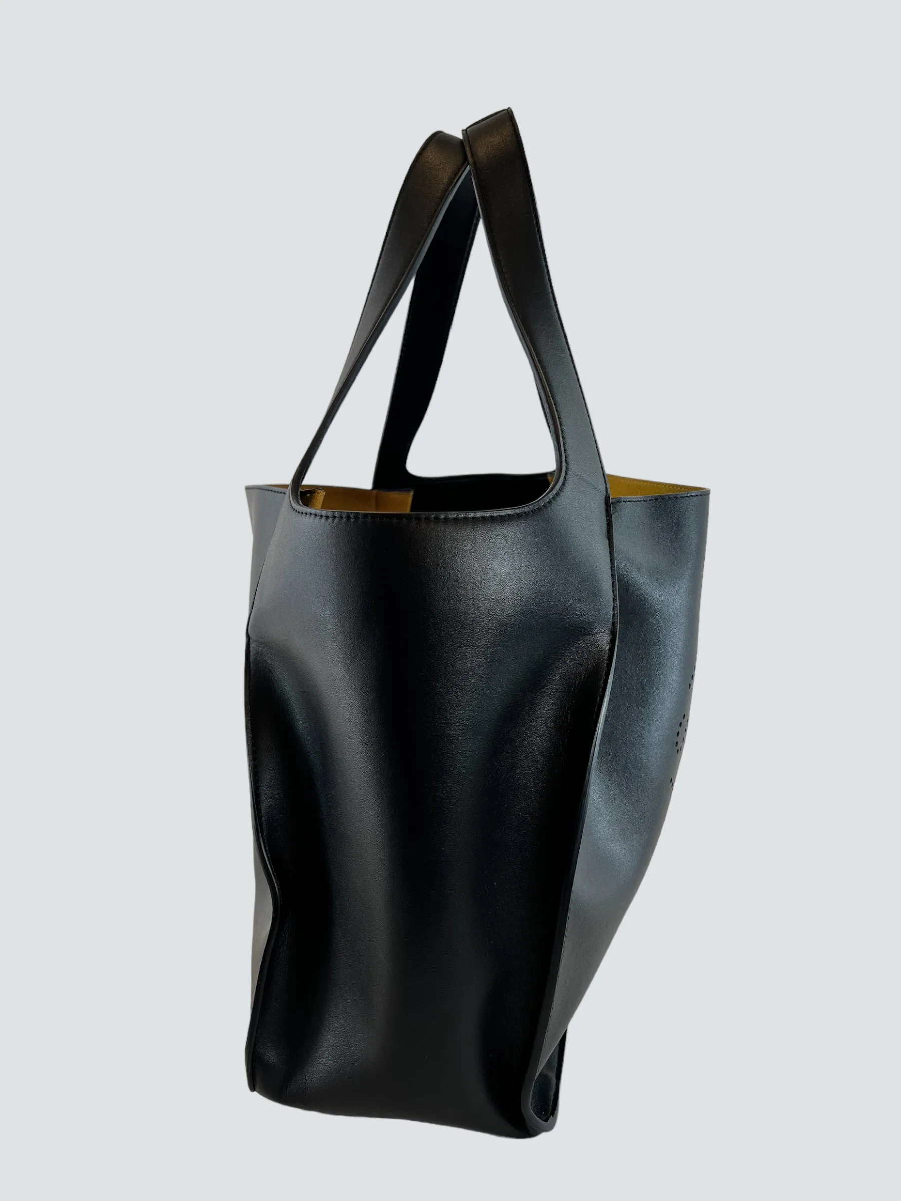 Stella McCartney Faux Leather Black Tote Handbag