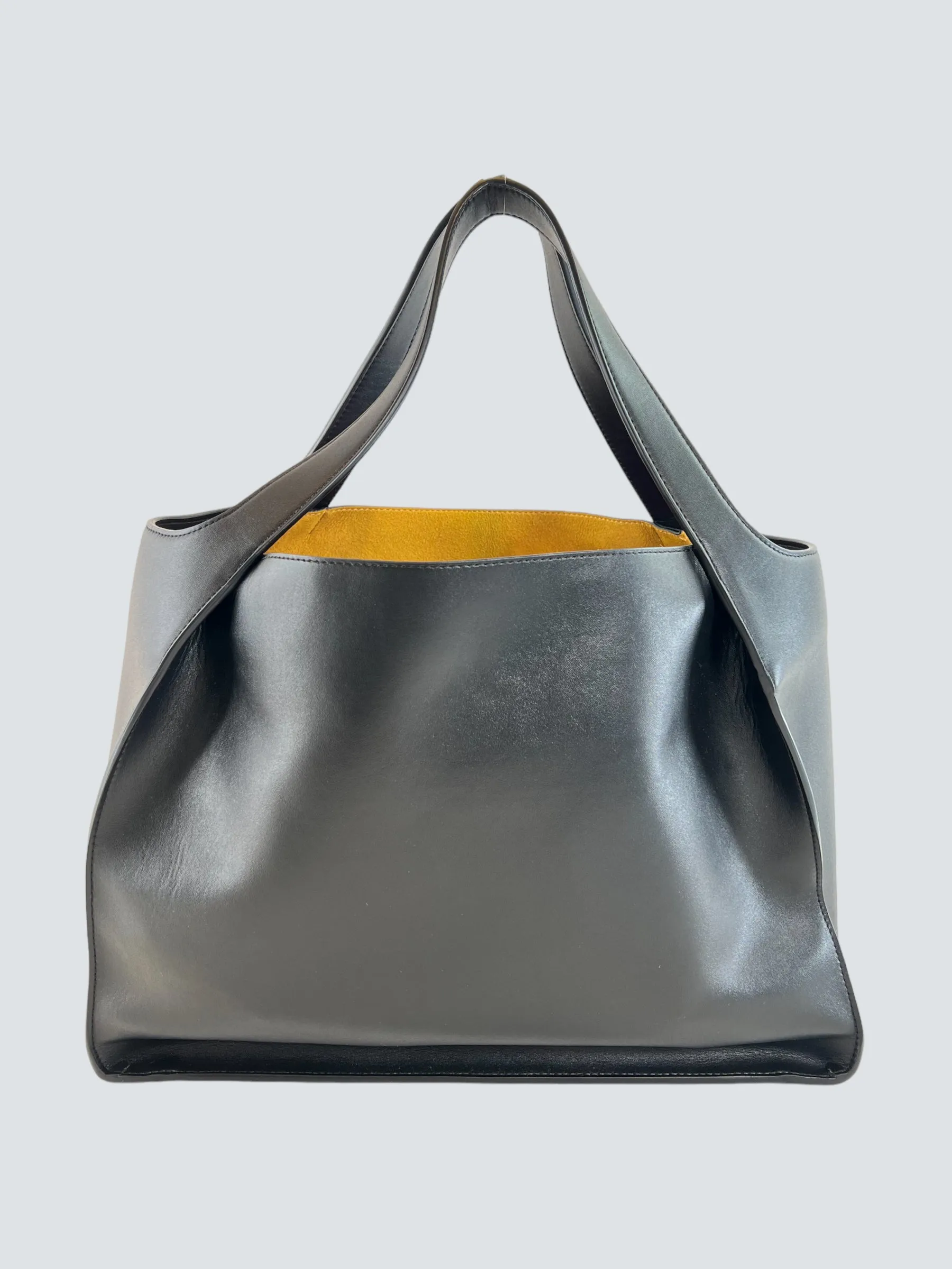 Stella McCartney Faux Leather Black Tote Handbag