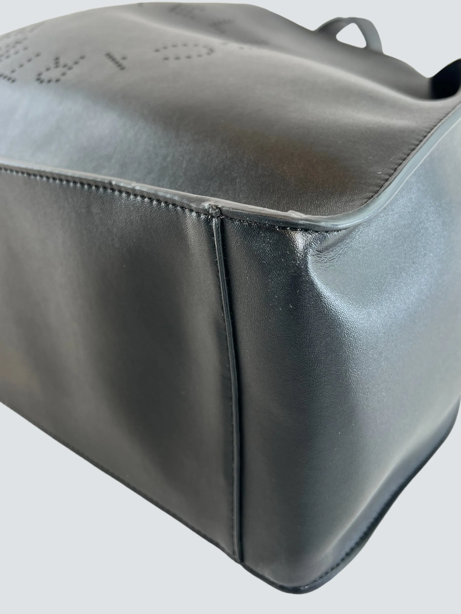 Stella McCartney Faux Leather Black Tote Handbag