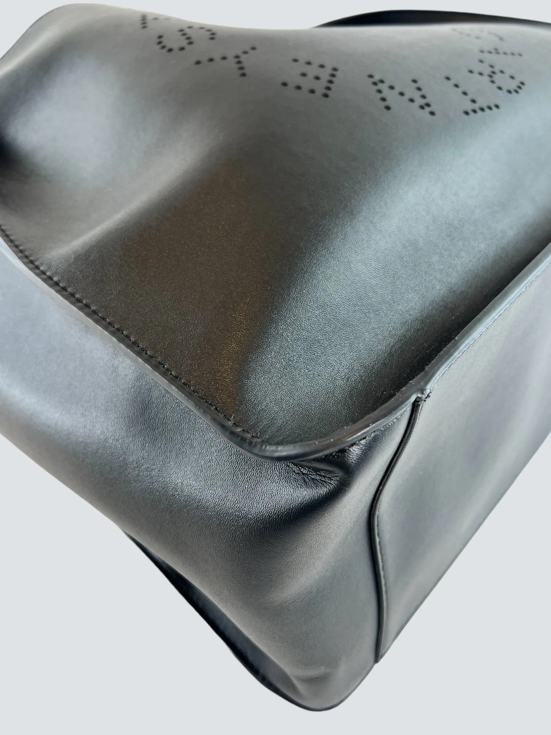 Stella McCartney Faux Leather Black Tote Handbag
