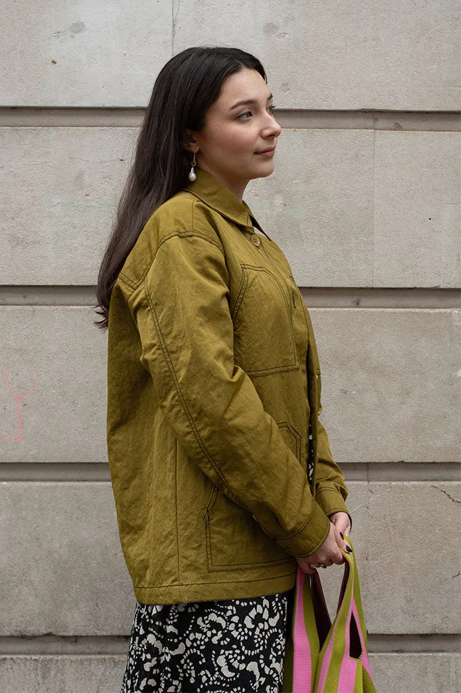 Stella Nova Olive Workwear Shirt Jacket