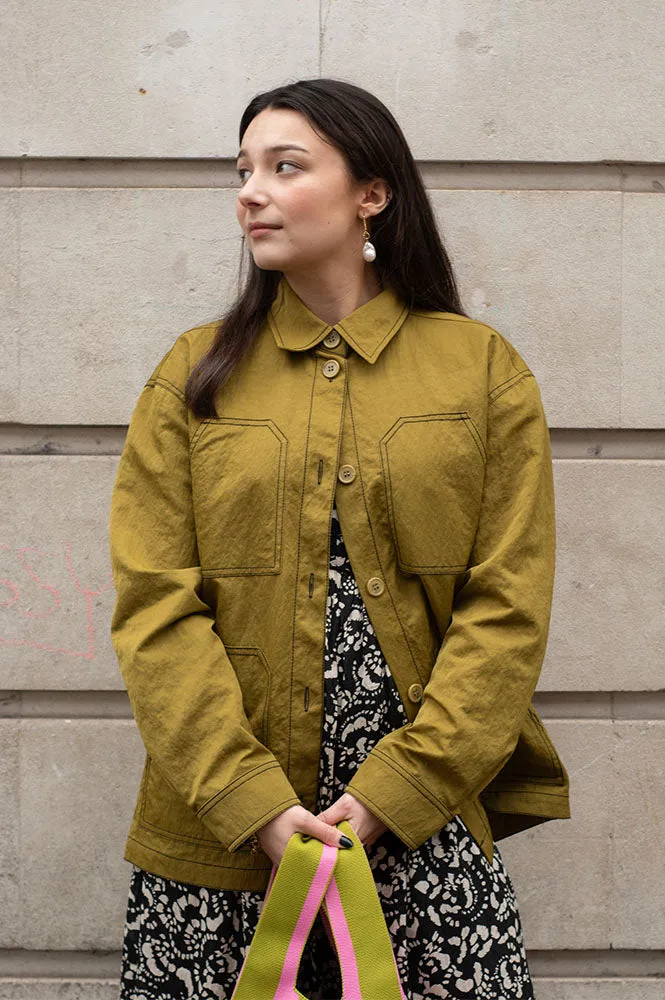 Stella Nova Olive Workwear Shirt Jacket