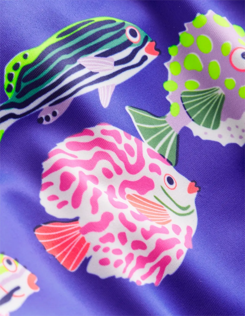Swim Trunks-Blue Heron Fish