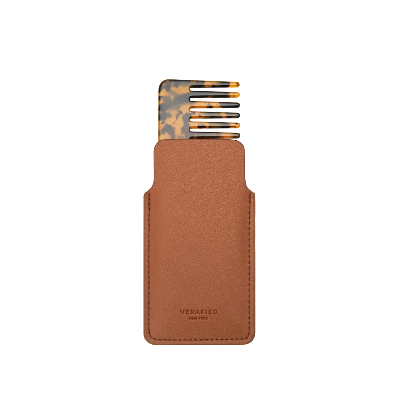 Tan Hair Comb with Case