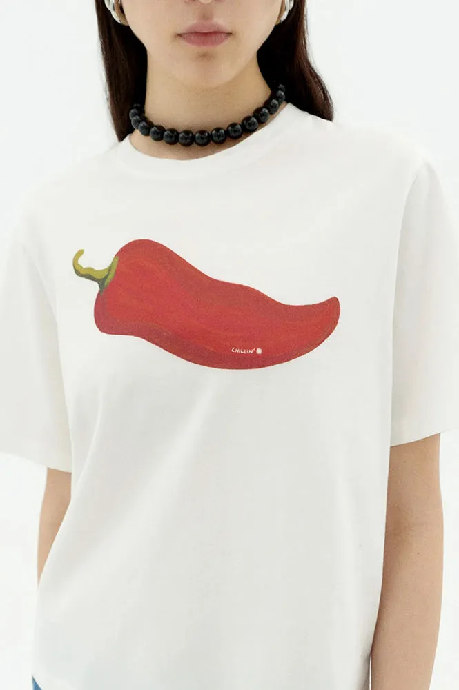 Thinking Mu Lucia Chilli Tee
