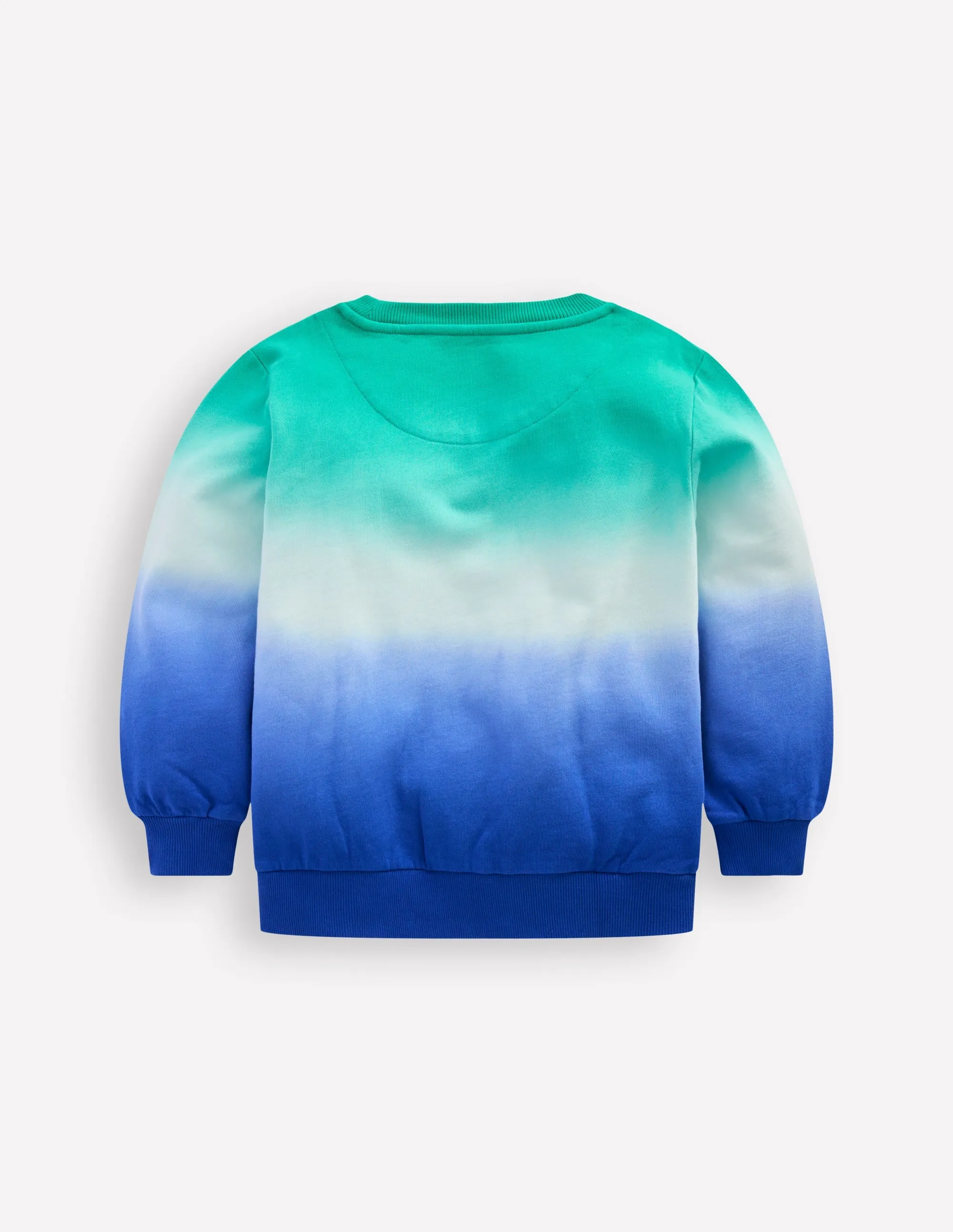 Tie Dye Sweatshirt-Bright Blue/ Aquamarine Blue