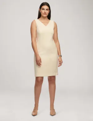 Tweed V-Neck Sheath Dress - Sale